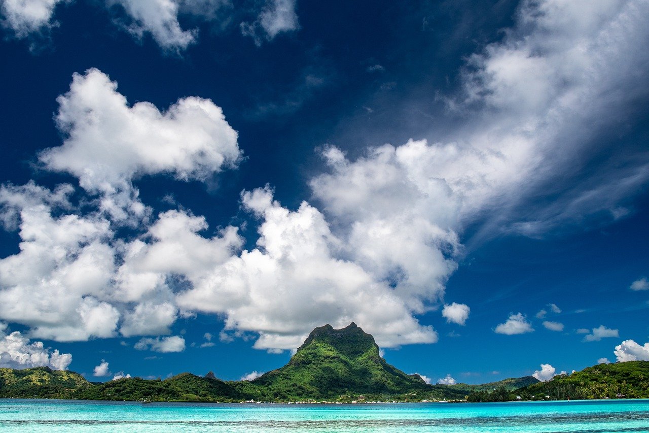 insel berg otemanu bora bora tahiti