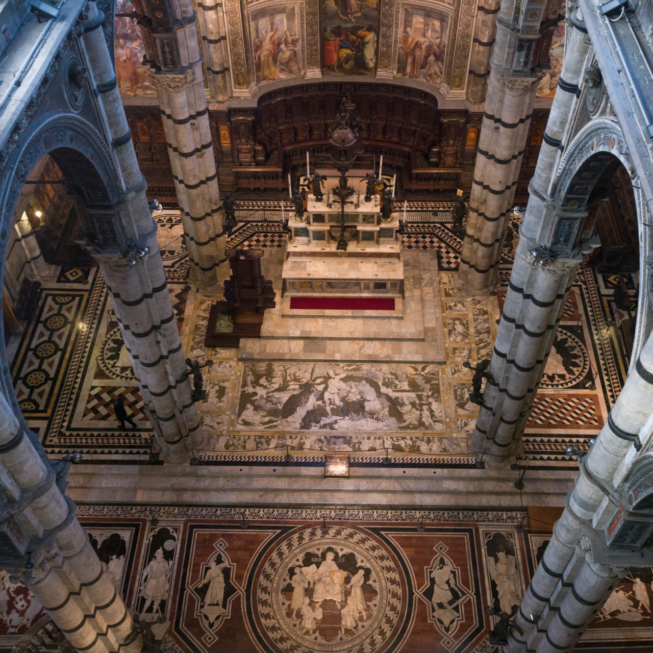 interior siena cathedral siena tuscany italy