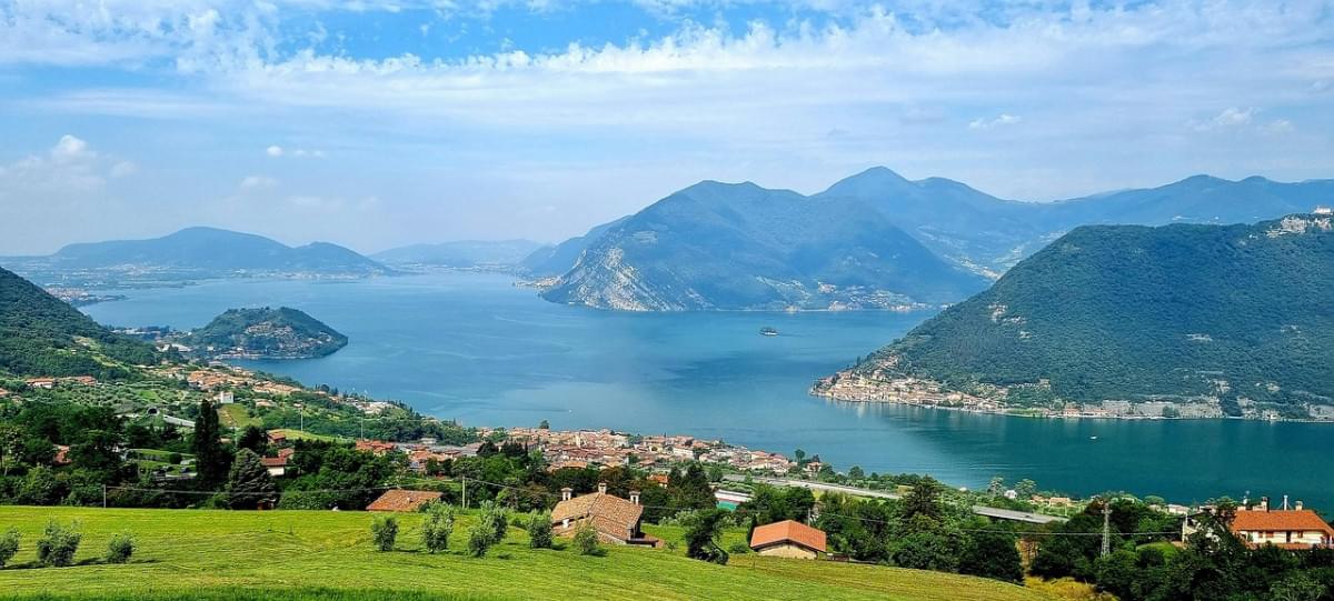 iseo natura lago paesaggio nuvole