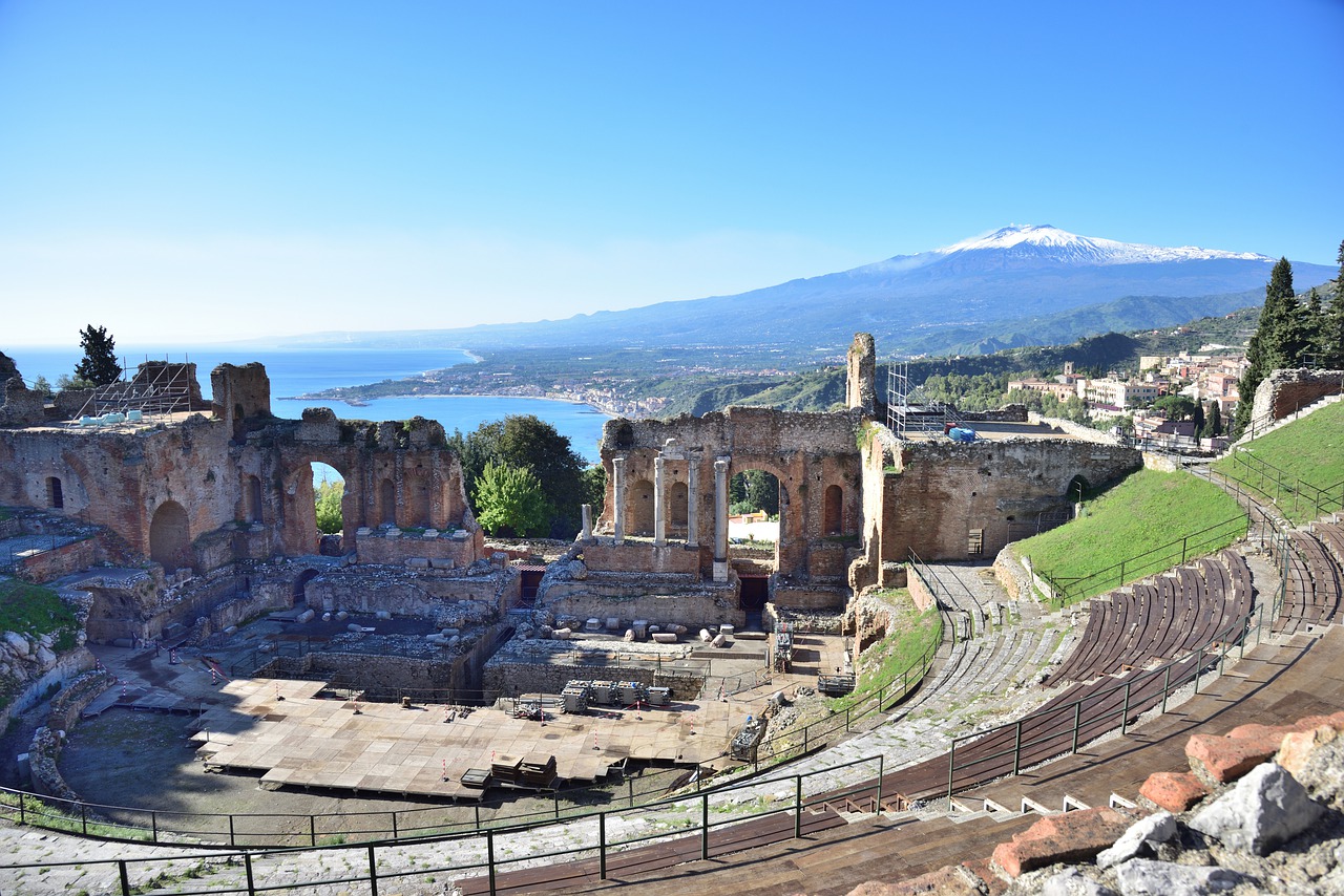 italia paesaggio sicilia taormina 3