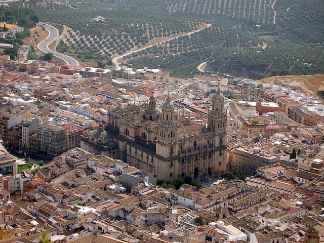 jaen cathedral panoramica dall alto