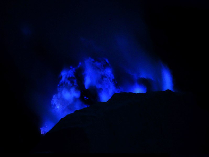 Blue Sulfur Flames