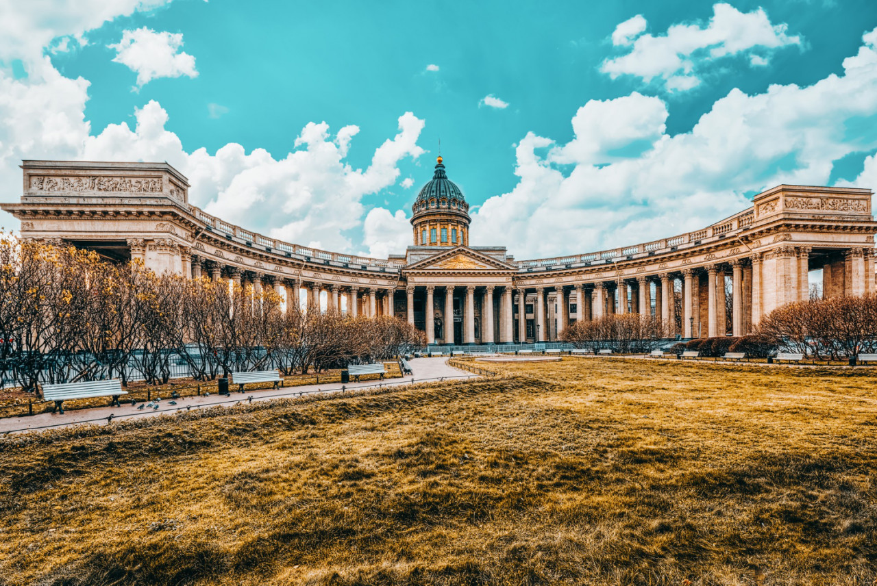 kazan temple greatest architectural creation saint petersburg russia