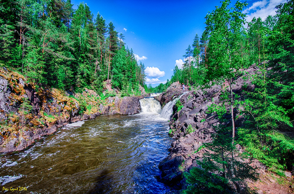 kivach waterfall kondopoga district karelia