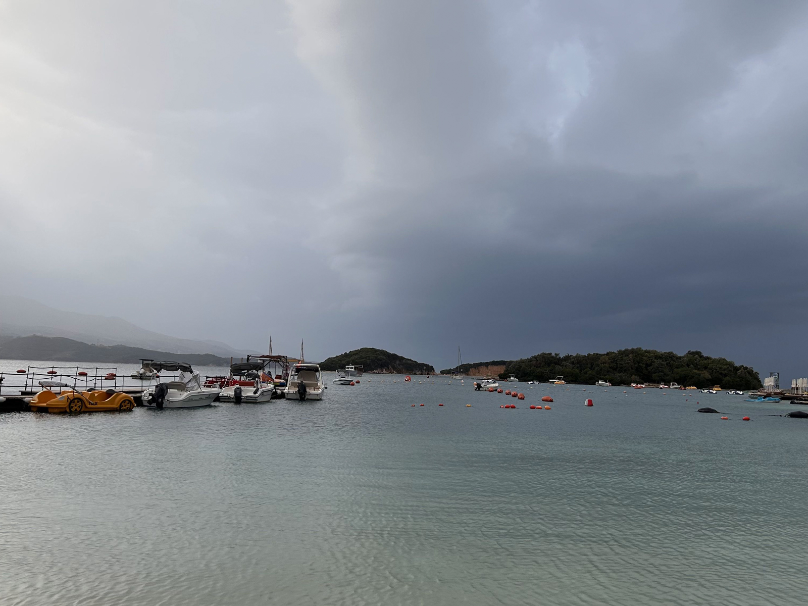 ksamil bora bora beach tre isole