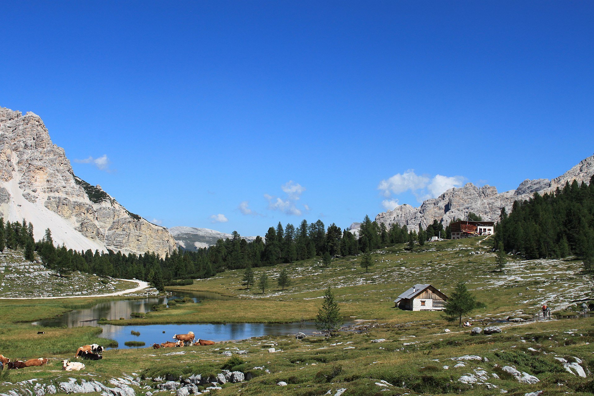 l ambiente attorno al rifugio fanes