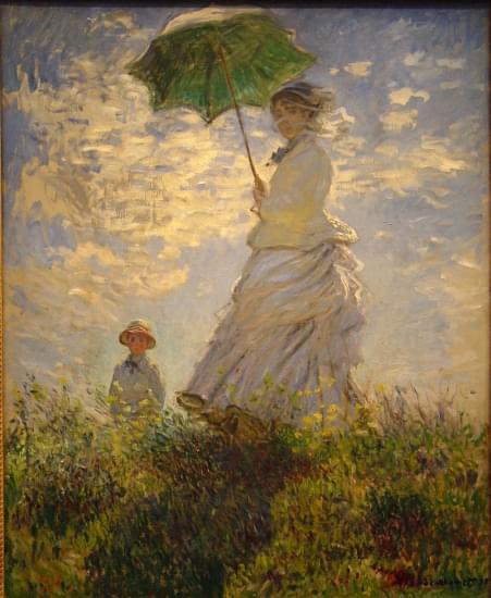 la passeggiata madame monet e suo figlio