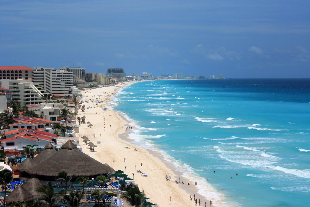 la playa en cancun