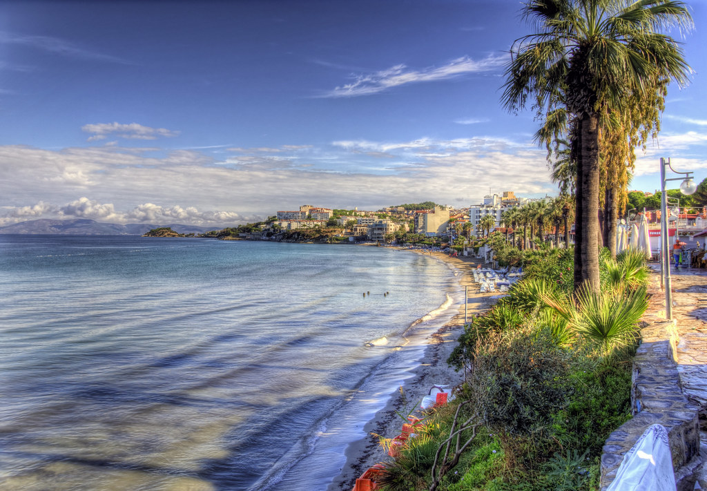 ladies beach at kusadasi turkey