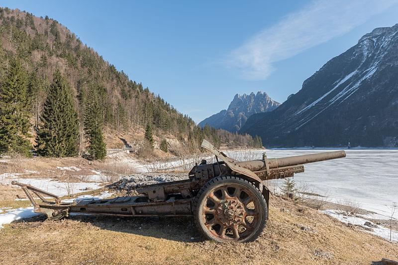 lago del predil cannone storia