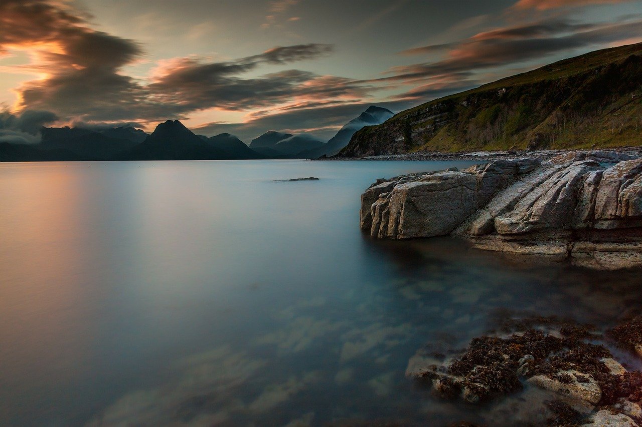 Tramonto Crepuscolo Lago Costa