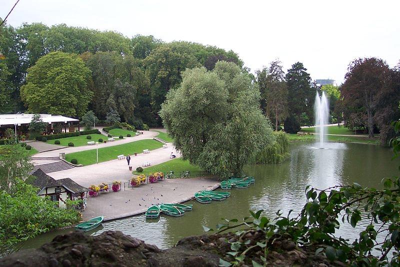 lake of parc de l orangerie strasbourg