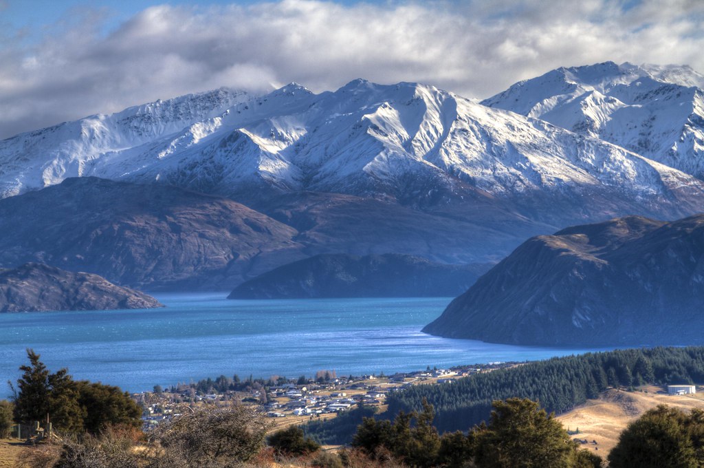 lake wanaka mount aspiring national park from the top of mount iron