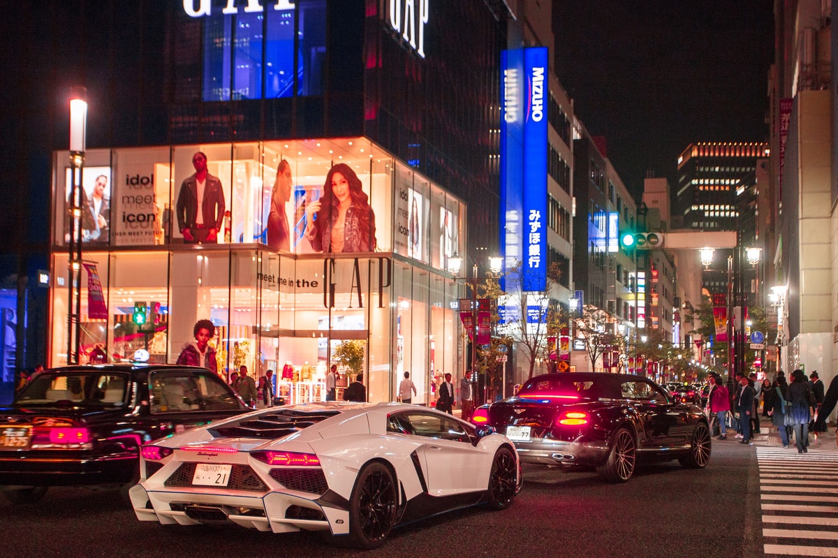 lamborghini a ginza tokyo