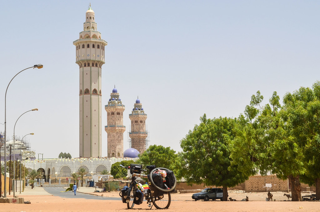 lamp fall and mosque of touba senegal