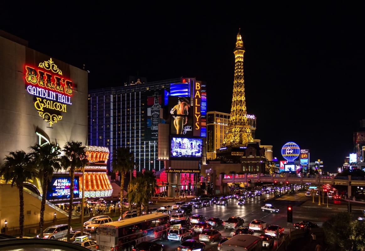 las vegas stati uniti notte via