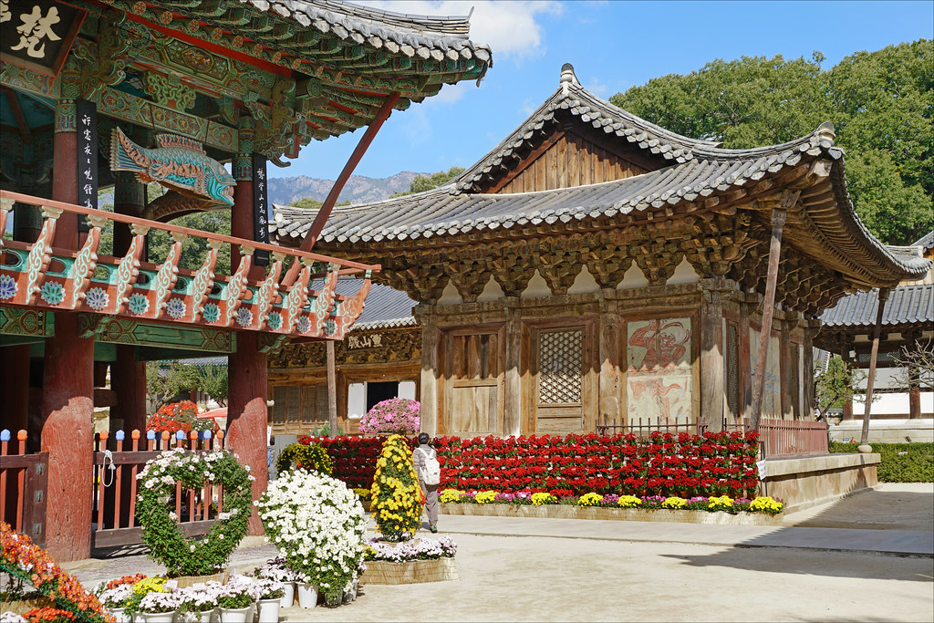 le geungnakjeon du temple tongdo sa cora e du sud