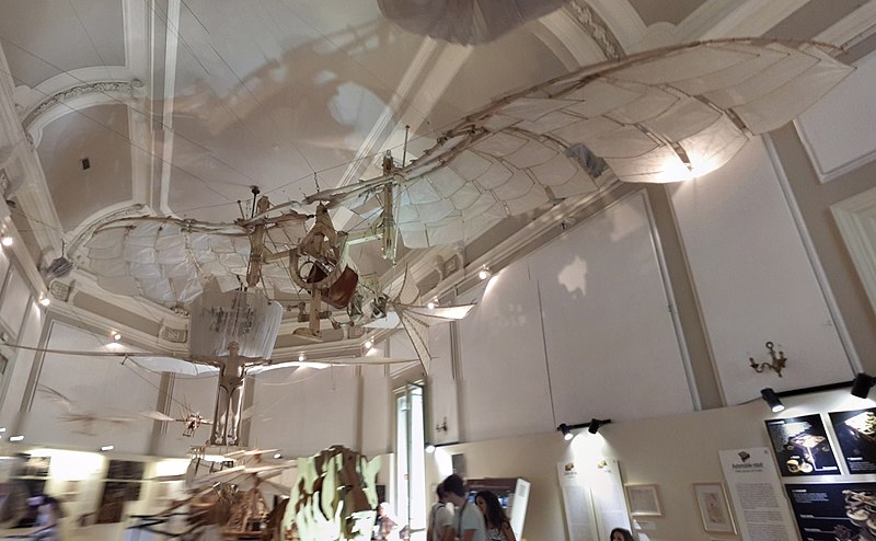 leonardo da vinci macchina volante aquila meccanica