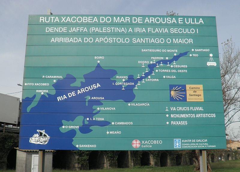 letreiro da ruta do mar de arousa e ulla 1