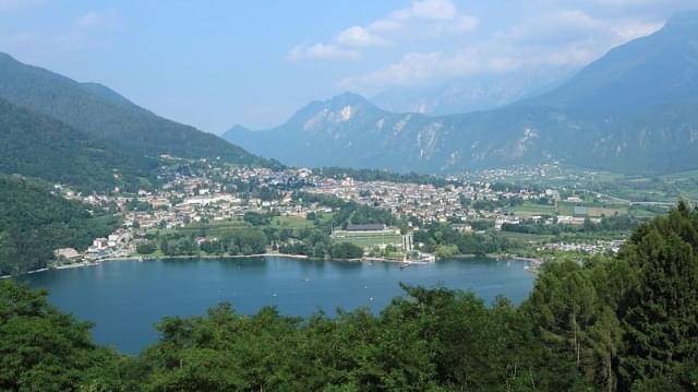 Levico terme dall'alto