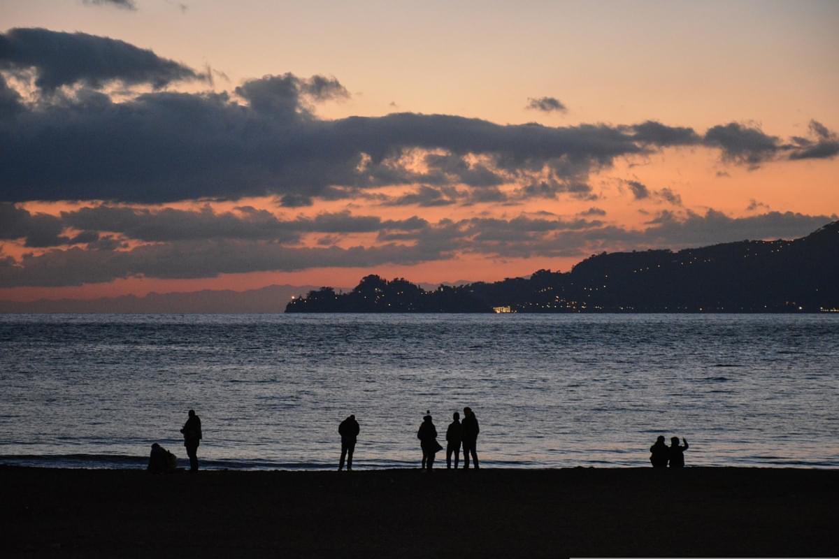 liguria tramonto mare chiavari 1