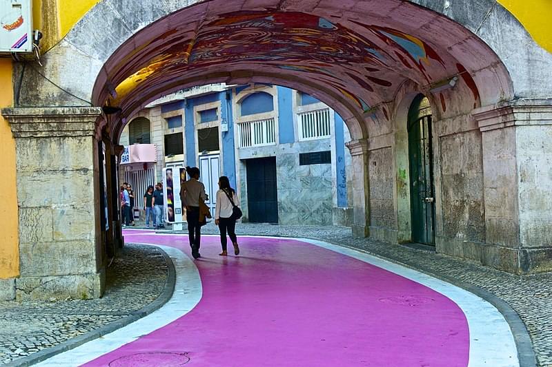 lisbon pink street