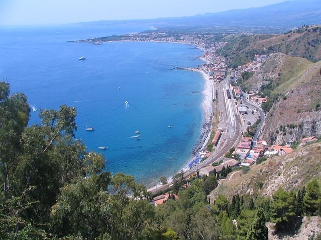 litorale taormina spiagge