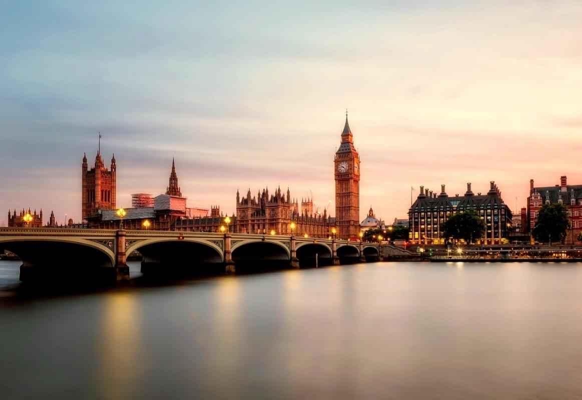 londra inghilterra al tramonto