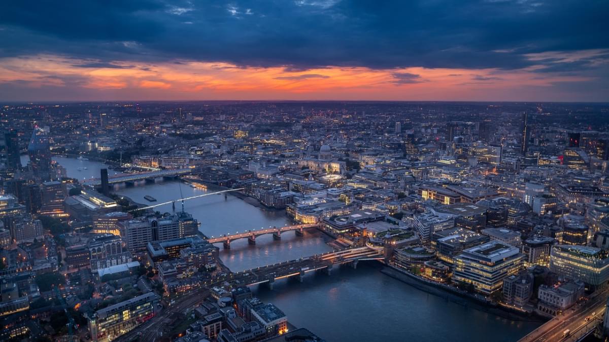 londra tramonto inghilterra