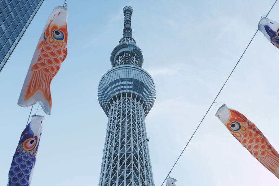 low angle shot of the tokyo skytree 1