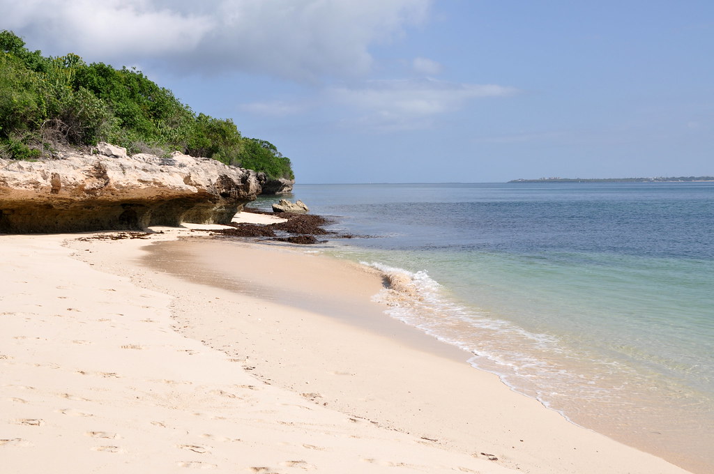 low tide on bongoyo island