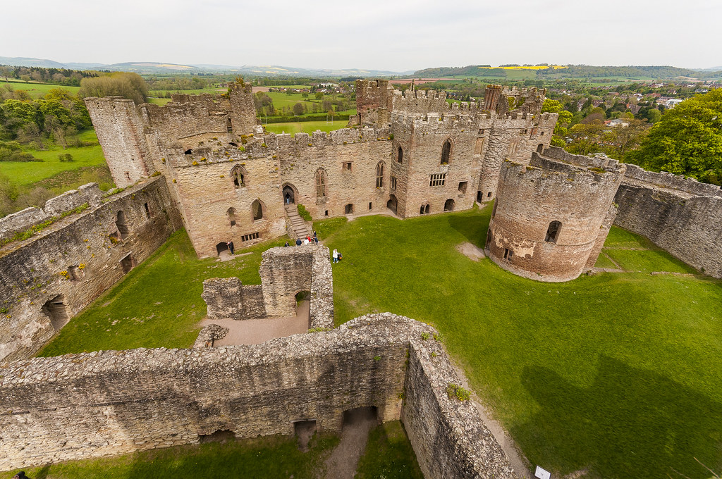 ludlow castle interior wide angle