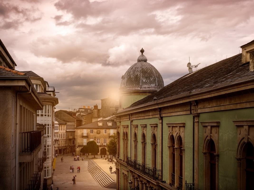 lugo galizia spagna citt c3 a0 tramonto