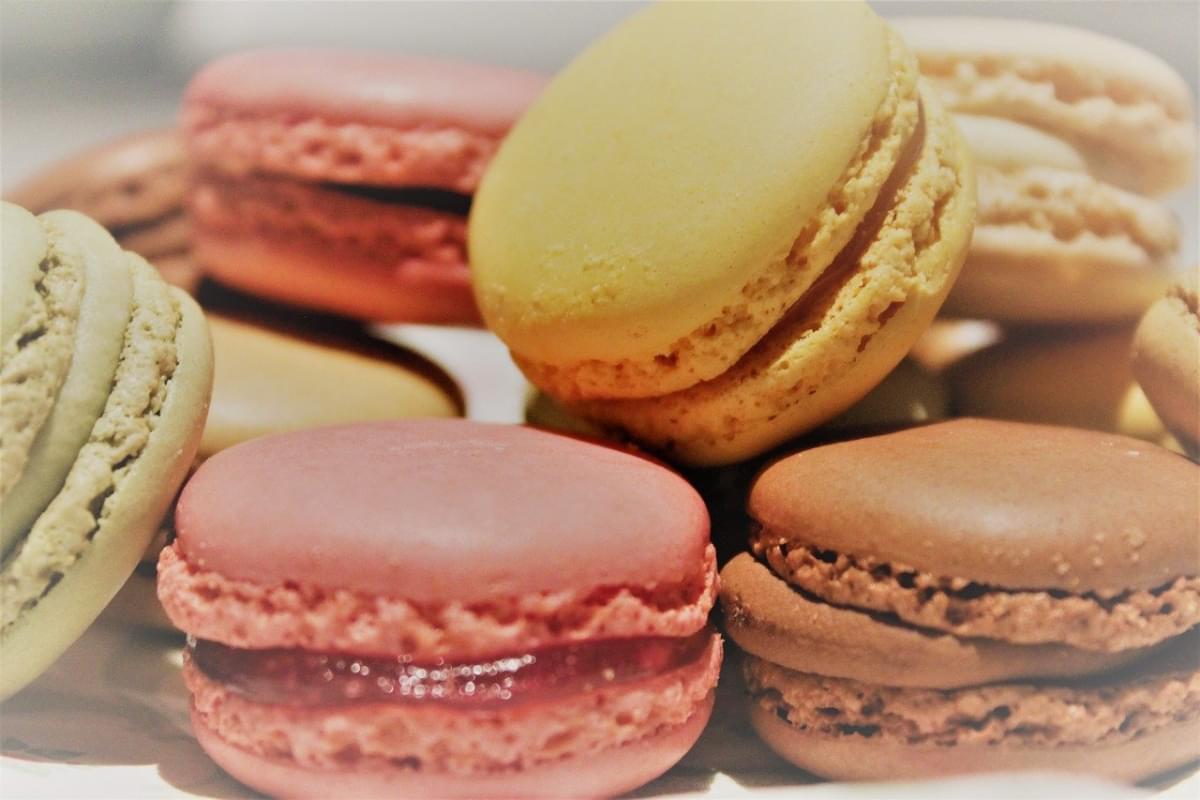 macarons pasticceria colorato