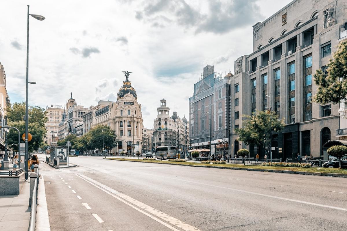 madrid citta strada cielo nuvole 2 1