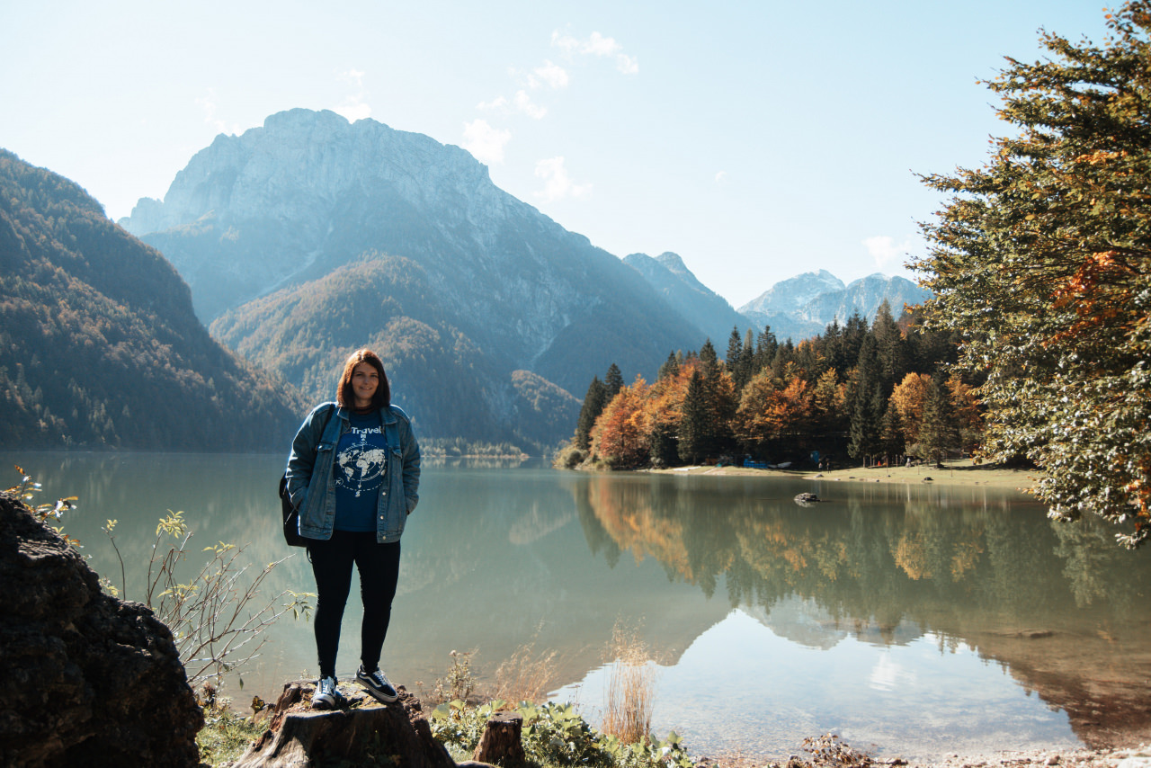 maglietta lago del predil vicino camporosso in valcanale