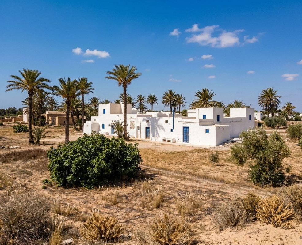 campagna e palme a Mahboubine