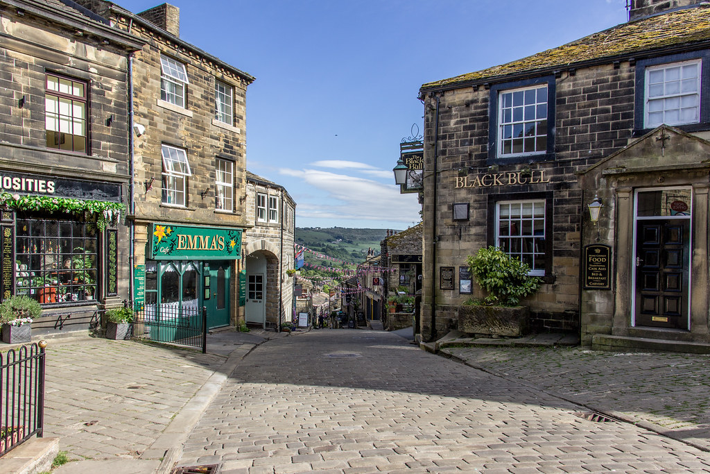 main street haworth west riding of yorkshire england