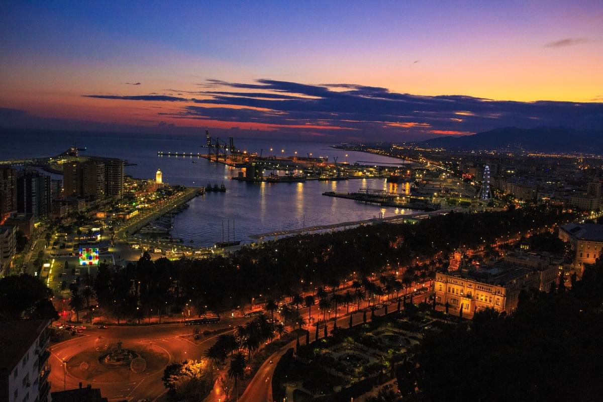 malaga spagna costa de la luz vista