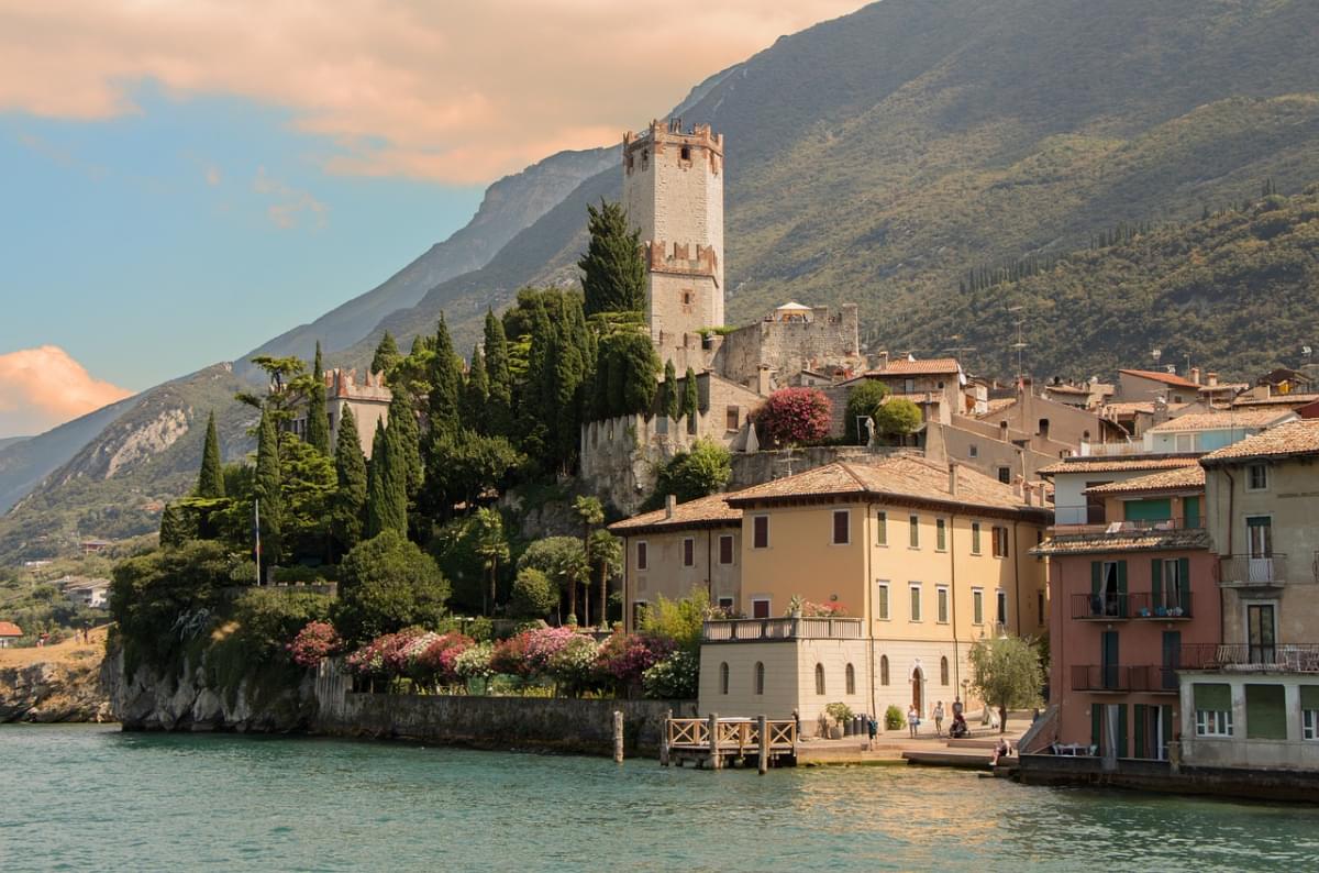 malcesine borg lago di garda italia