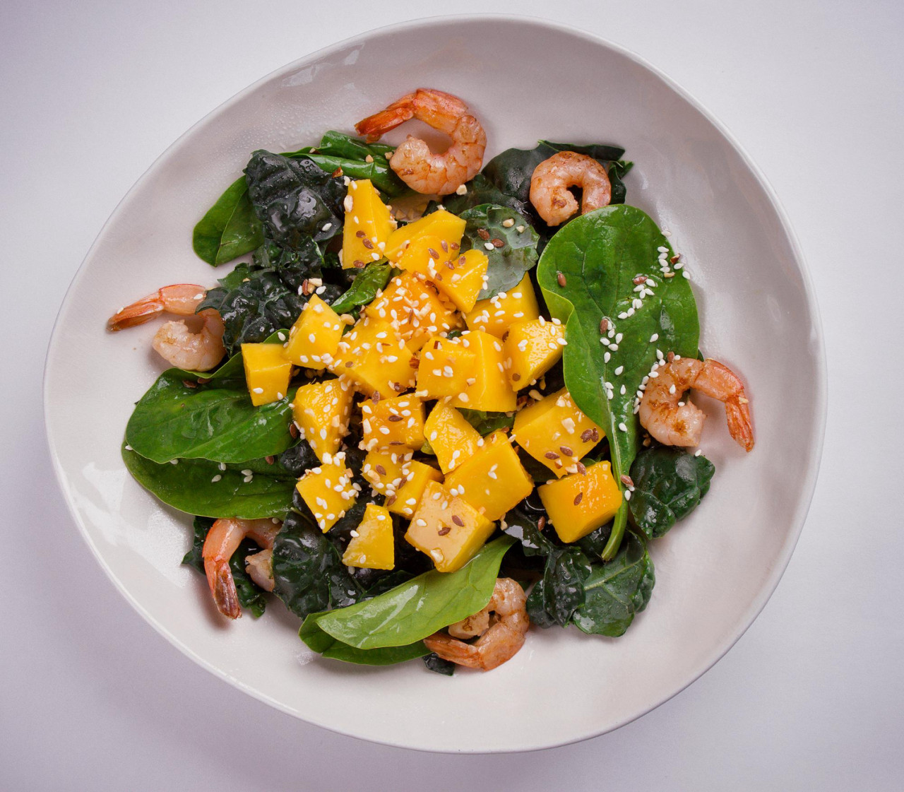 mango shrimp salad healthy food asian food