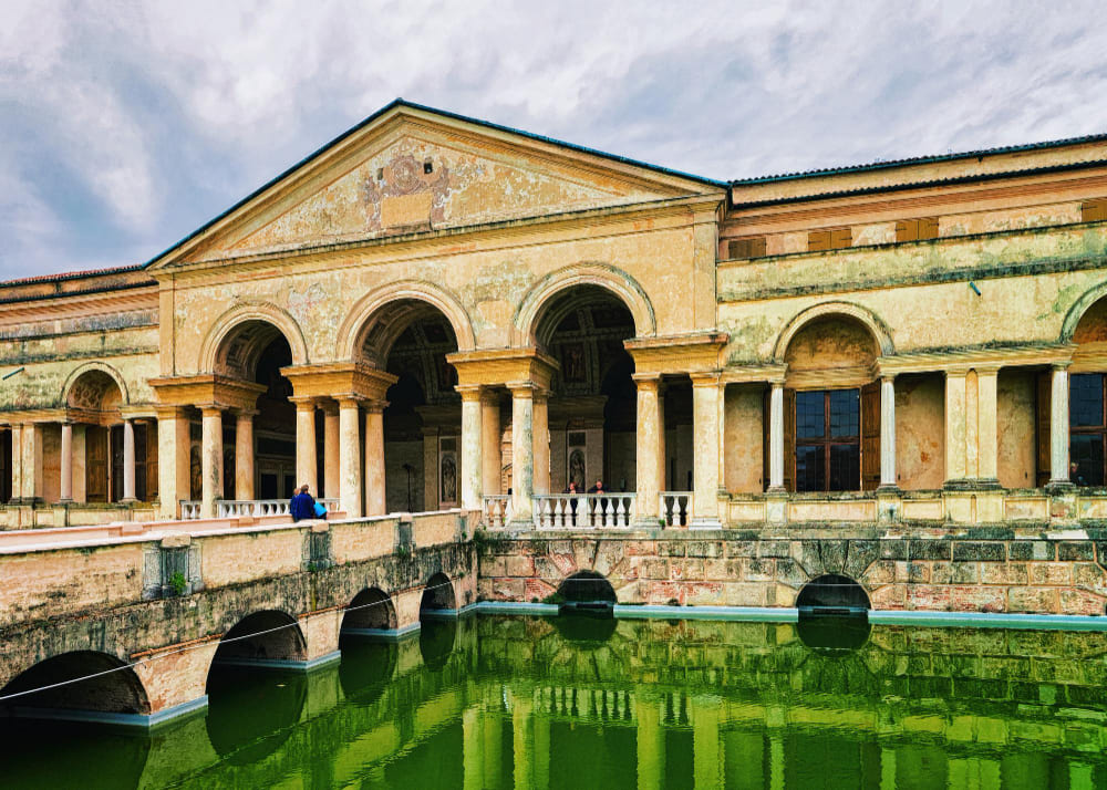 mantua italy october 23 2016 palazzo te pond mantua lombardy italy