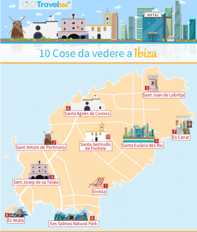 mappa 10 cose da vedere a ibiza