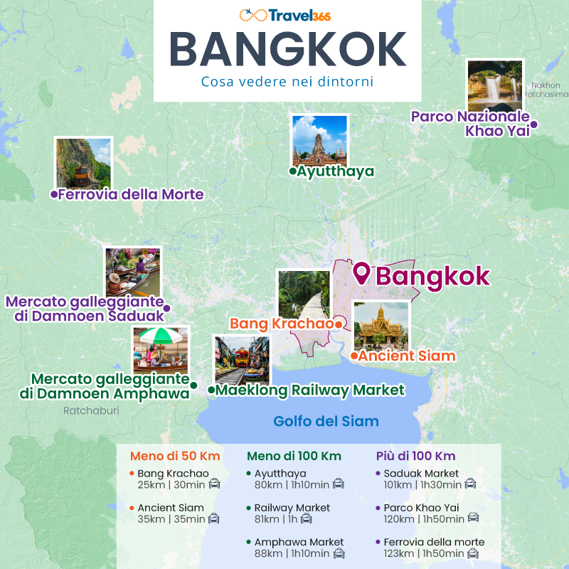 mappa dintorni bangkok