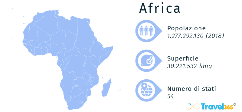 mappa continente africa