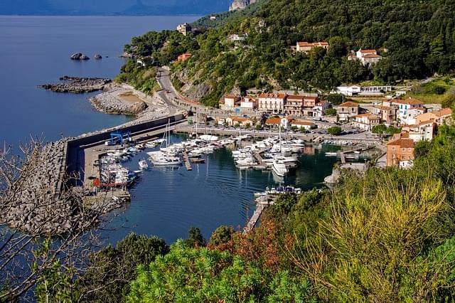 porto di Maratea dall'alto