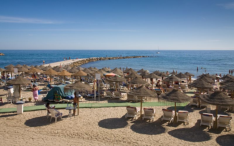 marbella beach costa del sol spain sept 2008