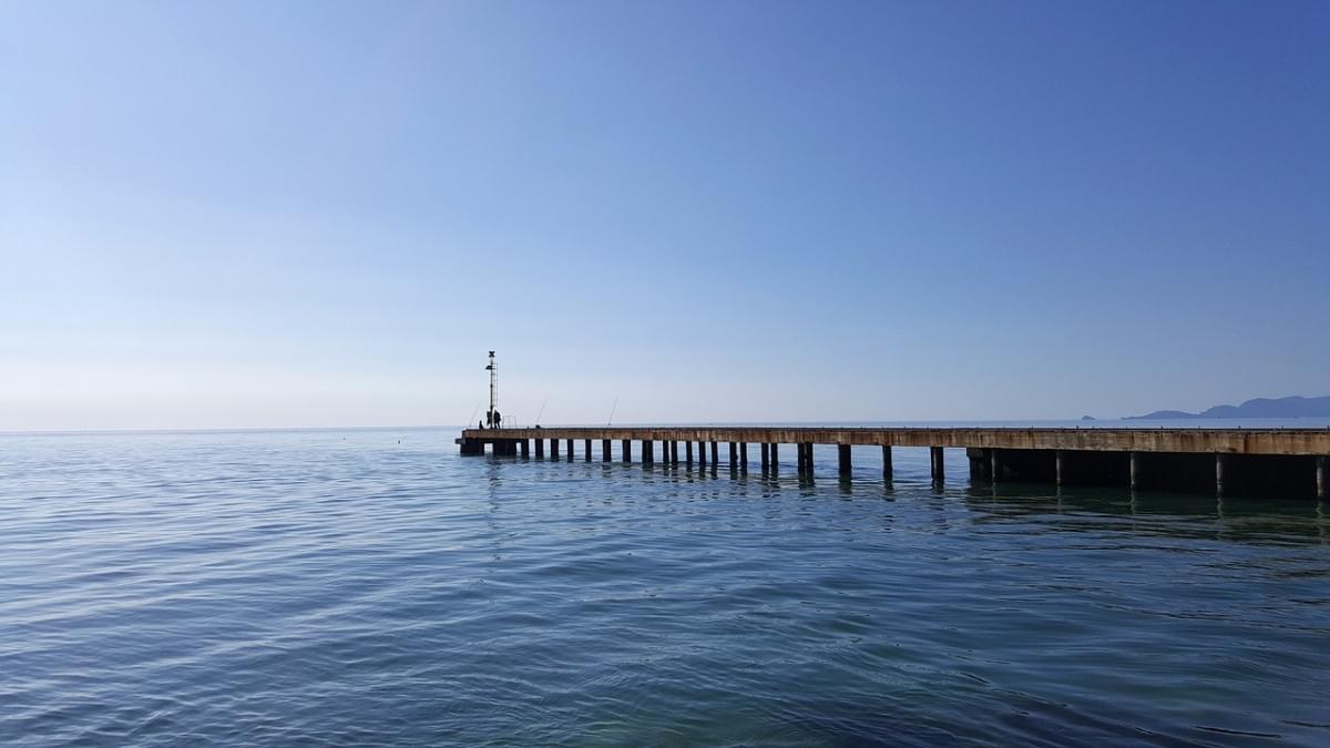 mare molo acqua panorama