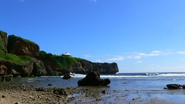spiaggia nelle isole delle marianne