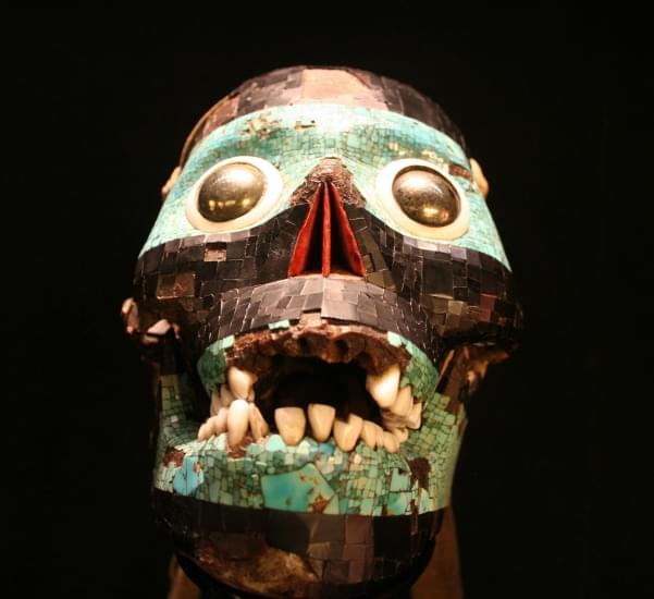 maschera del dio tezcatlipoca